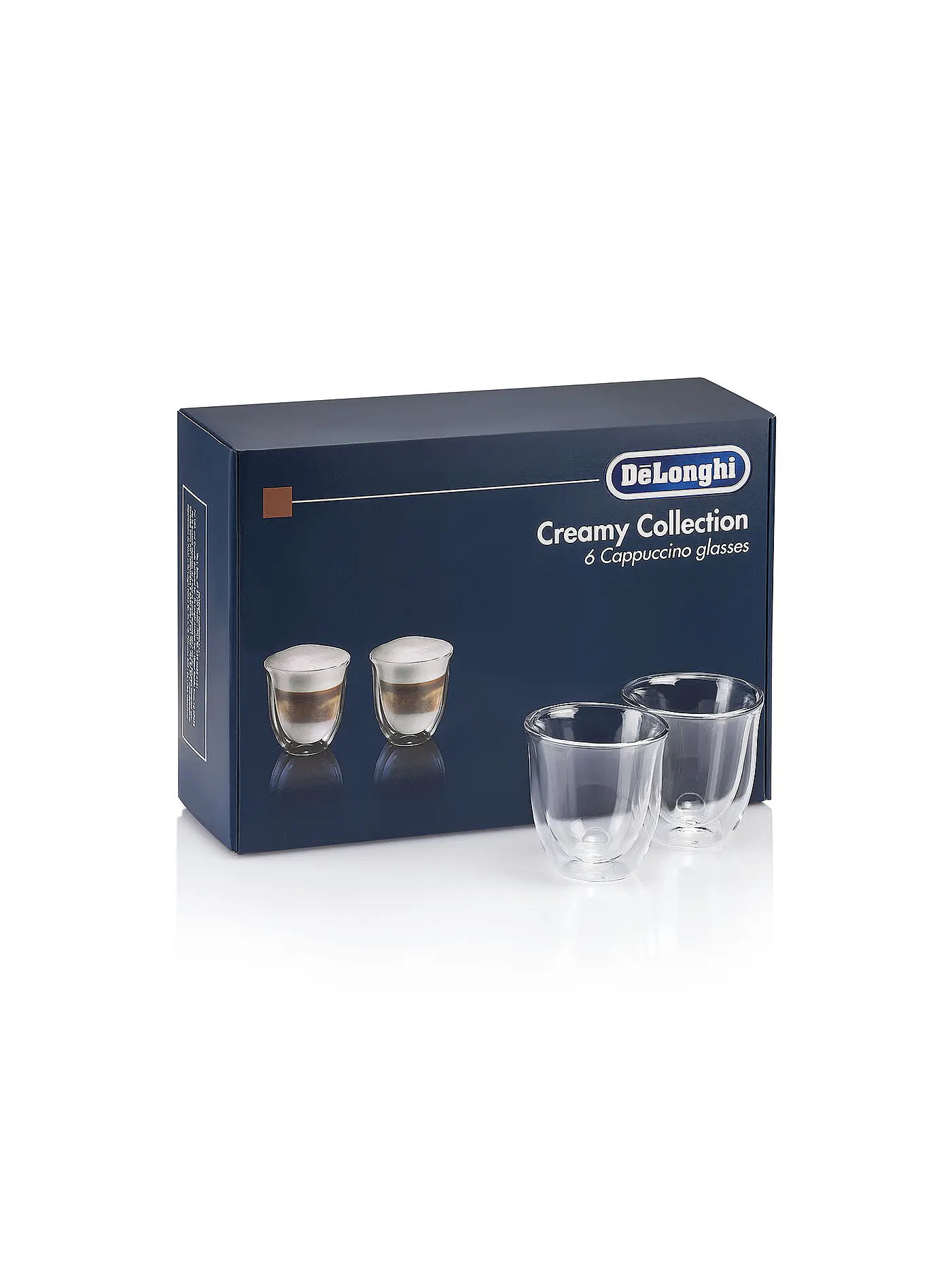 DELONGHI | Cappuccino-Thermogläserset Geschenkbox 6er DLSC301 | 